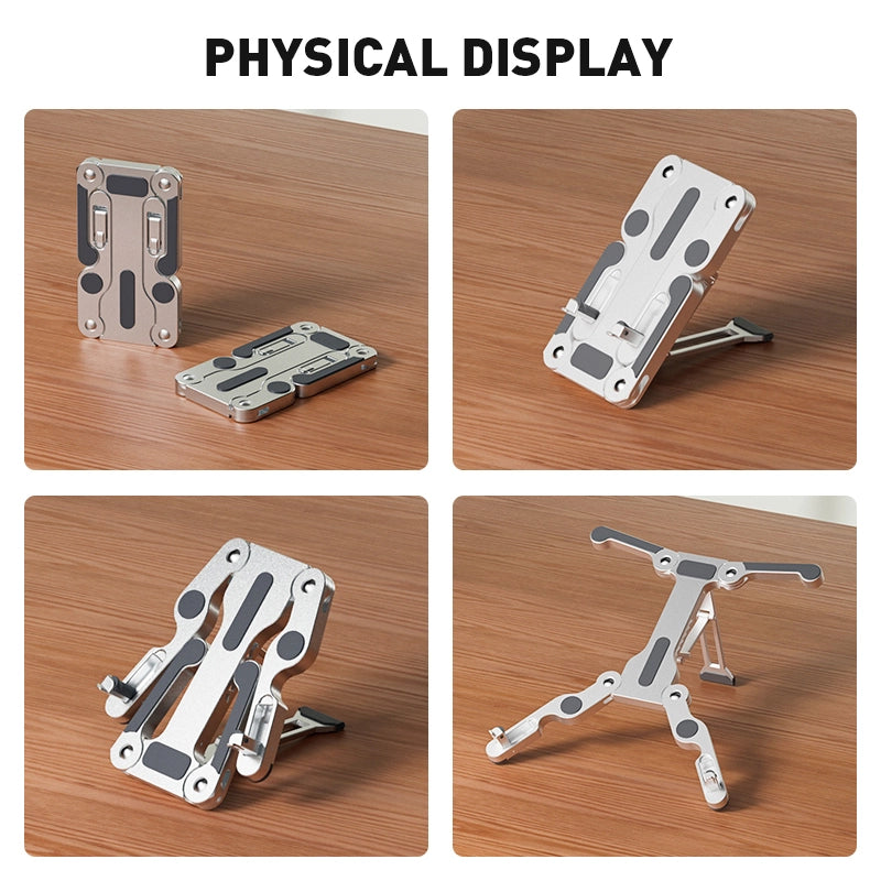 Silicon Flextri F5 Adjustable Laptop Stand – 360° Rotatable Ergonomic Holder for MacBook & Laptop