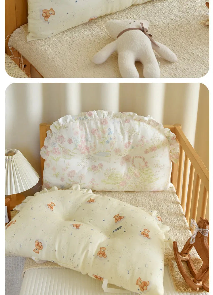 Ins Style Newborn Baby Bumper Pad Soft Cotton Crib Bedding Sets Guard for Infant Kids Breathable Safety Crib Accessories