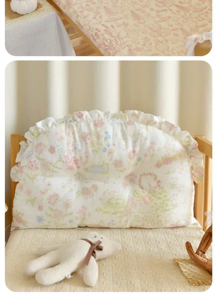 Ins Style Newborn Baby Bumper Pad Soft Cotton Crib Bedding Sets Guard for Infant Kids Breathable Safety Crib Accessories