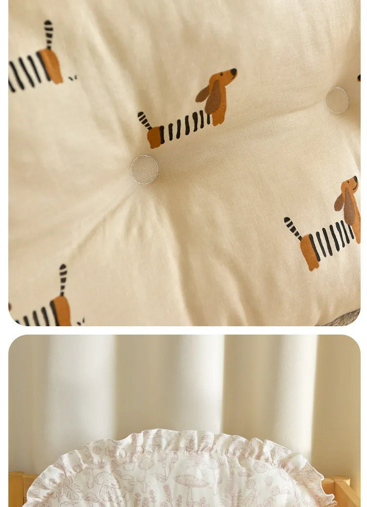 Ins Style Newborn Baby Bumper Pad Soft Cotton Crib Bedding Sets Guard for Infant Kids Breathable Safety Crib Accessories