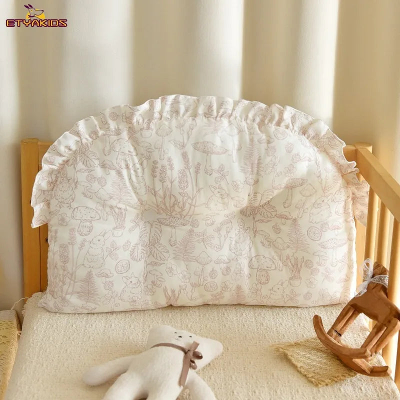 Ins Style Newborn Baby Bumper Pad Soft Cotton Crib Bedding Sets Guard for Infant Kids Breathable Safety Crib Accessories