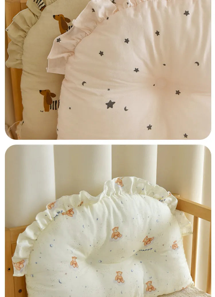 Ins Style Newborn Baby Bumper Pad Soft Cotton Crib Bedding Sets Guard for Infant Kids Breathable Safety Crib Accessories