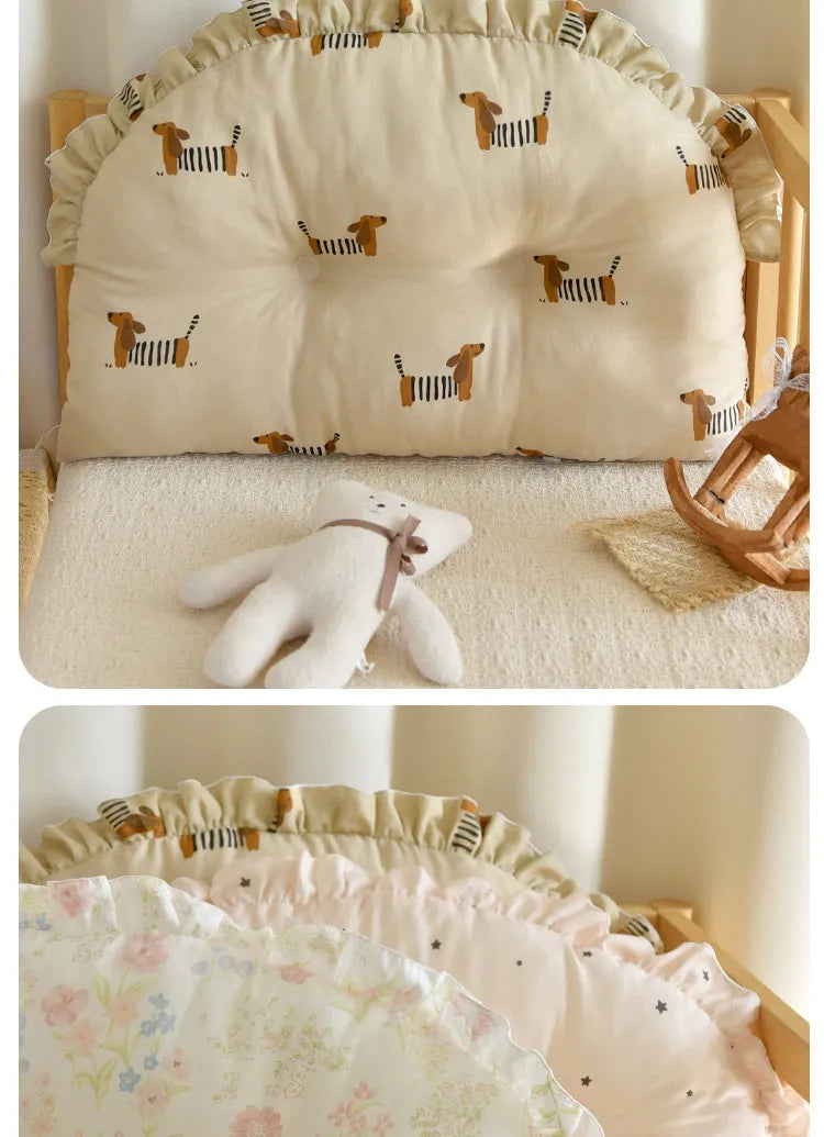 Ins Style Newborn Baby Bumper Pad Soft Cotton Crib Bedding Sets Guard for Infant Kids Breathable Safety Crib Accessories