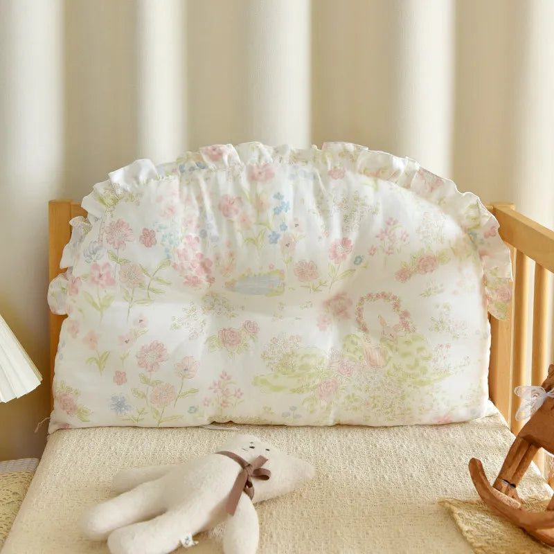 Ins Style Newborn Baby Bumper Pad Soft Cotton Crib Bedding Sets Guard for Infant Kids Breathable Safety Crib Accessories