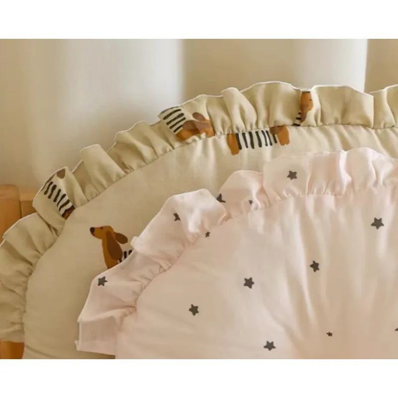 Ins Style Newborn Baby Bumper Pad Soft Cotton Crib Bedding Sets Guard for Infant Kids Breathable Safety Crib Accessories