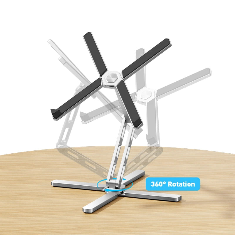 Silicon X90 Laptop Stand – 360° Adjustable Aluminium Stand for Laptop & Tablet