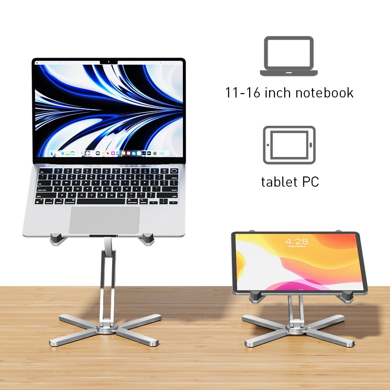 Silicon X90 Laptop Stand – 360° Adjustable Aluminium Stand for Laptop & Tablet