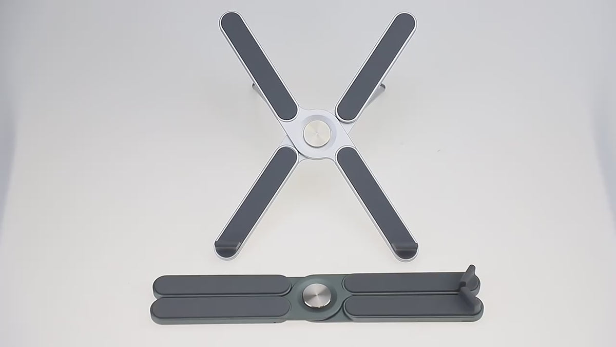 Silicon X6 Portable Laptop Stand – Adjustable Aluminium Height Stand for MacBook & Laptop